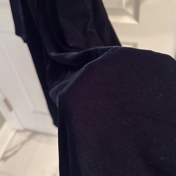 GAP Navy Velvet Wide Leg Jumpsuit Size 8 - Picture 7 of 7